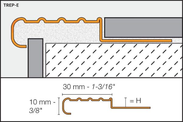 TRE-E STAIR NOSING 7/16  STN STEEL V4A - Image 4