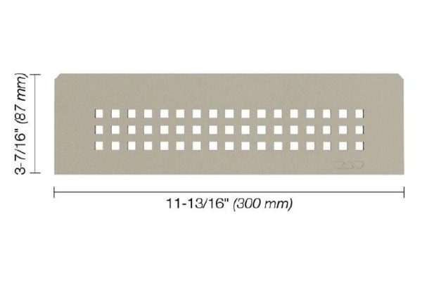 SHELF RECTANGULAR NICHE SQUARE GREIGE