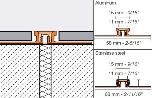 DILE-KSN 3/8  STN STEEL W/ 7/16  JOINT STONE GREY - Image 4