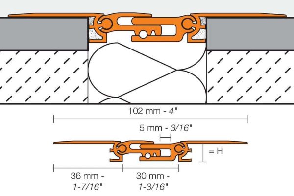 DILE-BTS MOVEMENT JOINT 3/8  ALUM SATIN - Image 3