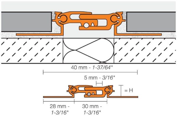 DILE-BT EXPANSION JOINT 3/8  ALUM SATIN - Image 3