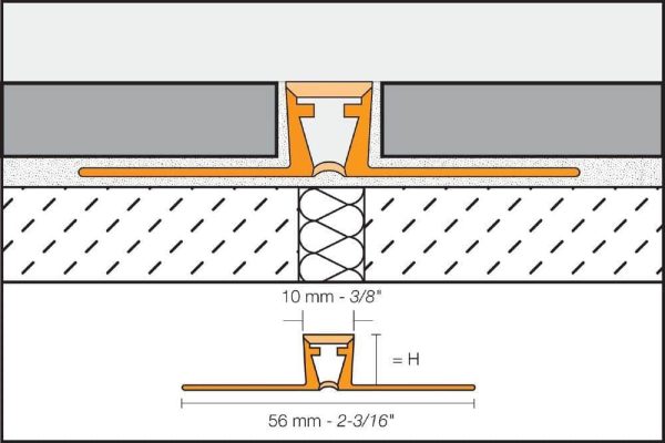 DILE-BWB 3/8  MOVEMENT JOINT 1/4  PVC GREY - Image 3