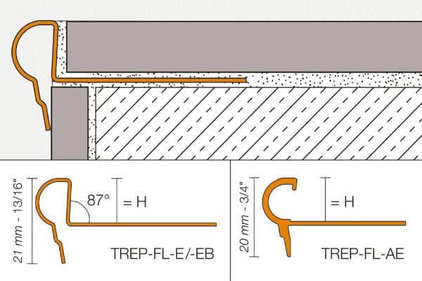 TRE-FL STAIR TRIM 7/16  ALUM SATIN - Image 4