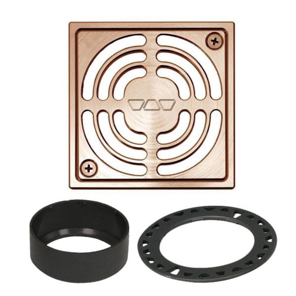 KERD-DRAIN GRATE KIT 4  BRUSHED COPPER