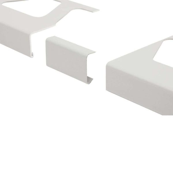 BAR-RW CONNECTOR 3 Inch ALUM BRT WHT