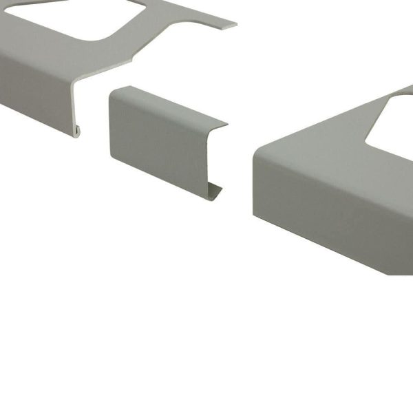 BAR-RW CONNECTOR 1  ALUM CLA GREY