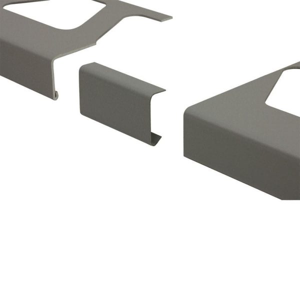 BAR-RW CONNECTOR 1  ALUM METAL GREY