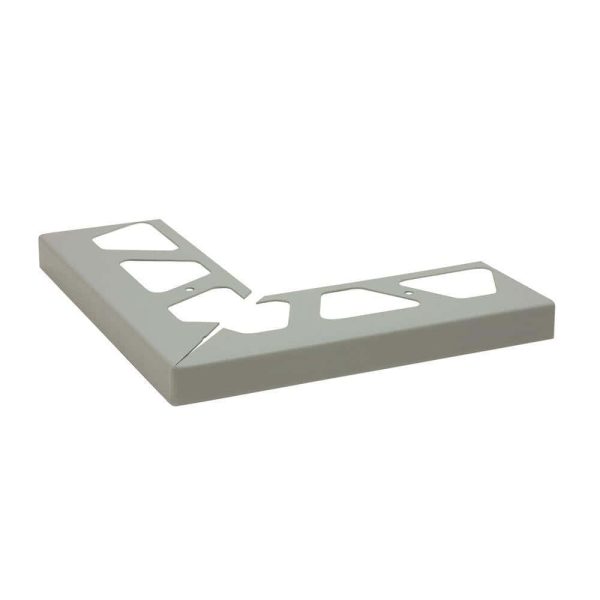 Schluter BAR-RW Outside Corner 90 for Balcony Edging Profile Aluminum Classic Grey 9/16  (15 mm)