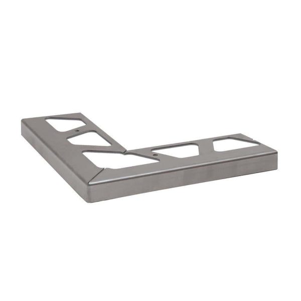 Schluter BAR-RW Outside Corner 90 for Balcony Edging Profile Stainless Steel (V2 -9/16  (40 mm)