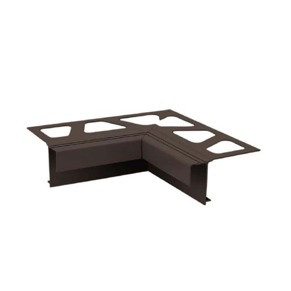 Schluter BAR-RAK Inside Corner 90 for Balcony Edging Profile Aluminum Black Brown