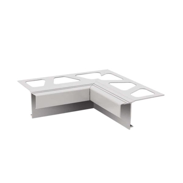 Schluter BAR-RAK Inside Corner 90 for Balcony Edging Profile Aluminum Bright White