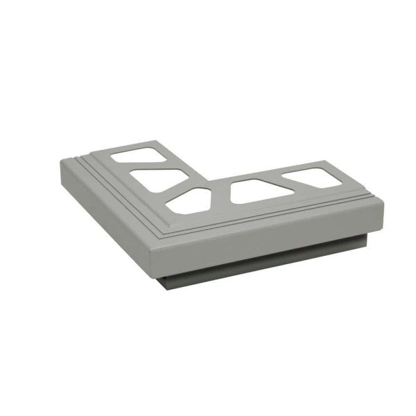 Schluter BAR-RAK Outside Corner 90 for Balcony Edging Profiles Aluminum Classic Grey