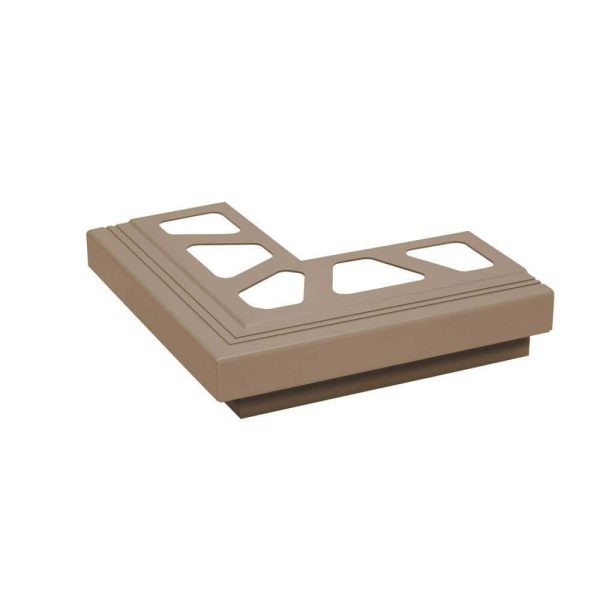 Schluter BAR-RAK Outside Corner 90 for Balcony Edging Profiles Aluminum Light Beige