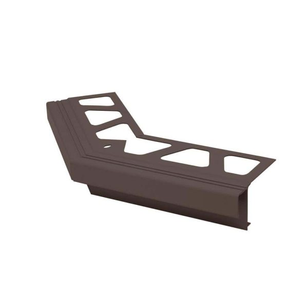 Schluter BAR-RAK Outside Corner 135 for Balcony Edging Profiles Aluminum Black Brown