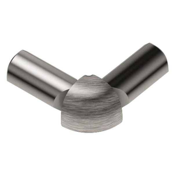 RONDE -LEG OUT CORNER 1/2 Inch ALUM BRUSH NICKEL