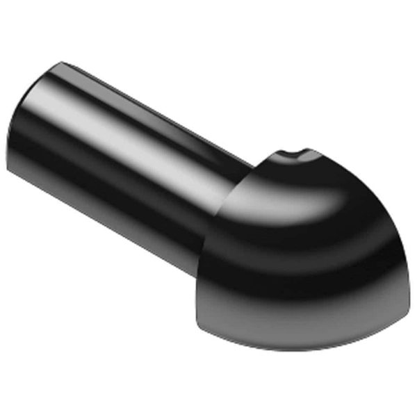 RONDEC OUT CORNER 1/2 Inch ALUM BRIGHT BLACK