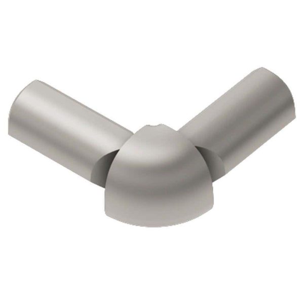 RONDE -LEG OUT CORNER 3/8  ALUM SATIN NICKEL