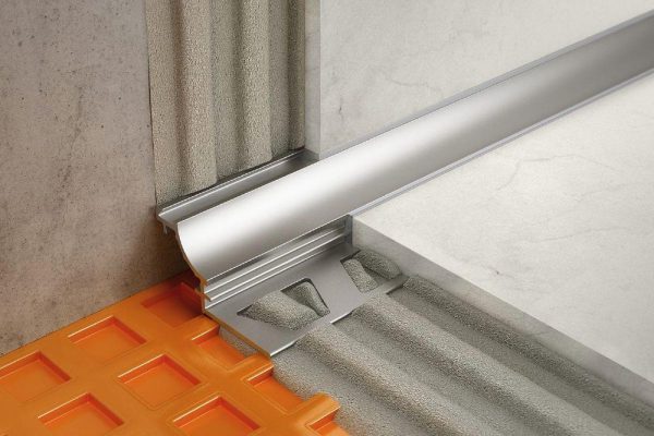 Schluter DILE-AHK Inside Corner 90 with 3/8  (10 mm) Radius- Aluminum Anodized Brushed Nickel - Image 2