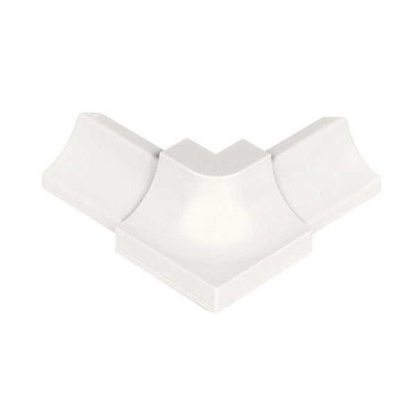 Schluter DILE-PHK Outside Corner 90 with 3/8  (10 mm) Radius- PVC Plastic White