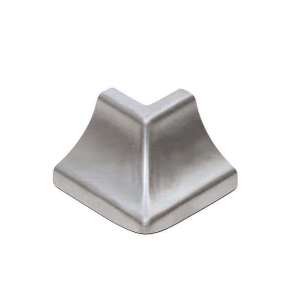 Schluter EC-KH -Way Inside Corner 90 with Radius of 5/1 - Brushed Stainless Steel (V2) 9/16