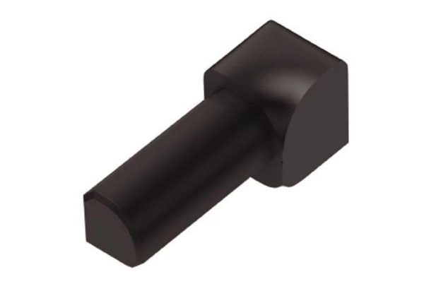 RONDEC IN CORNER 1/2 Inch PVC BRIGHT BLACK