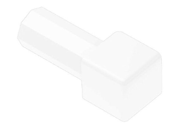 QUADEC OUT CORNER 1/4  PVC BRT WHT