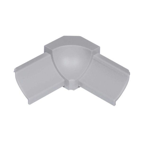 Schluter DILE-PHK Inside Corner 90 with 3/8  (10 mm) Radius- PVC Plastic Classic Grey