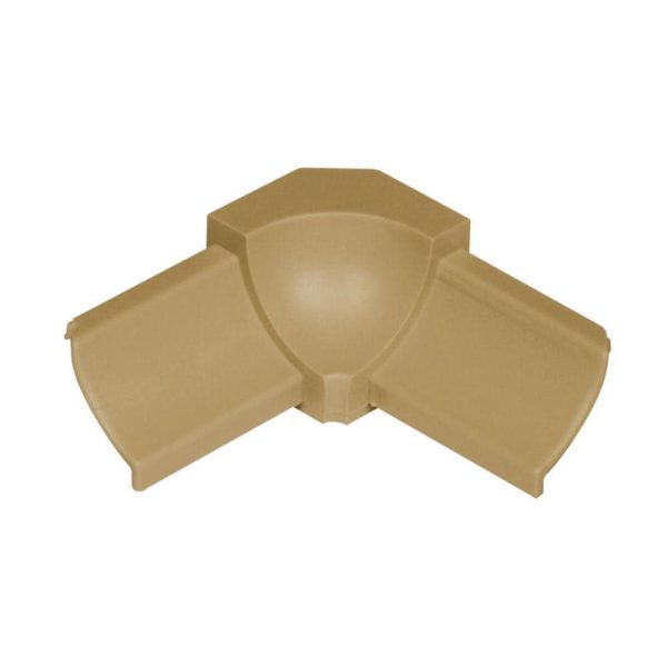 Schluter DILE-PHK Inside Corner 90 with 3/8  (10 mm) Radius- PVC Plastic Light Beige