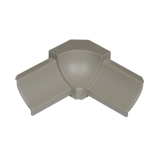 Schluter DILE-PHK Inside Corner 90 with 3/8  (10 mm) Radius- PVC Plastic Grey