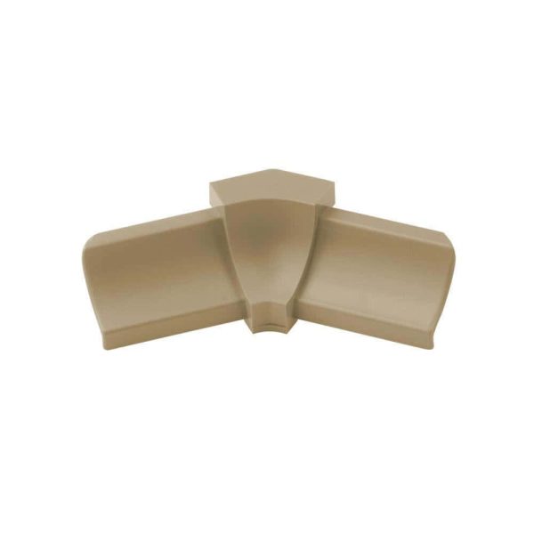 Schluter DILE-PHK Inside Corner 135 with 3/8  (10 mm) Radius- PVC Plastic Light Beige