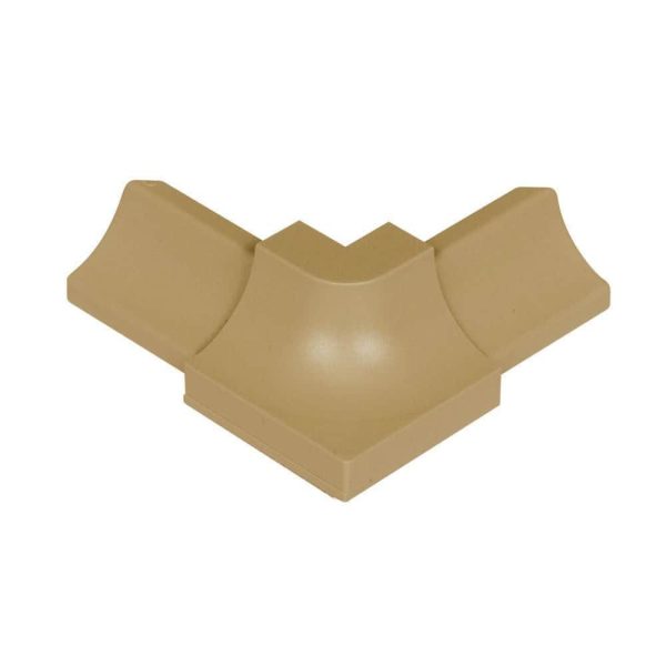 Schluter DILE-PHK Outside Corner 90 with 3/8  (10 mm) Radius- PVC Plastic Light Beige