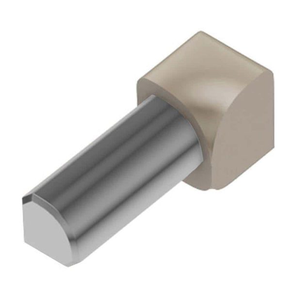 RONDEC IN CORNER 1/2 Inch ALUM LIGHT BEIGE