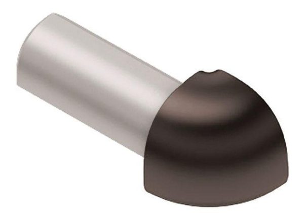 RONDEC OUT CORNER 1/2 Inch ALUM BLACK BROWN