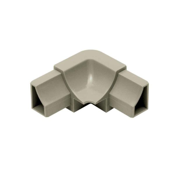 Schluter DILE-HK Inside Corner 90-Way with 11/16  (18 mm) Radius- PVC Plastic Grey