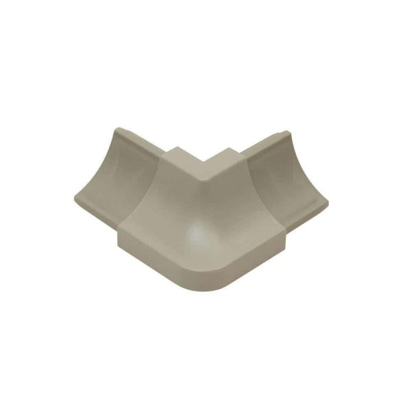 Schluter DILE-HKW Outside Corner 90 with 11/16  (18 mm) Radius- PVC Plastic Grey