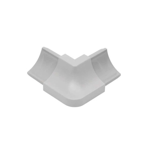 Schluter DILE-HKW Outside Corner 90 with 11/16  (18 mm) Radius- PVC Plastic Classic Grey