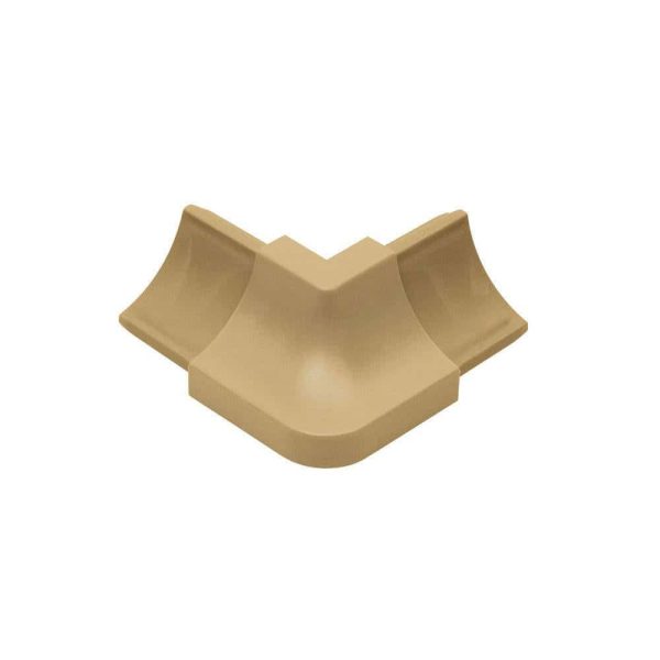 Schluter DILE-HKW Outside Corner 90 with 11/16  (18 mm) Radius- PVC Plastic Light Beige