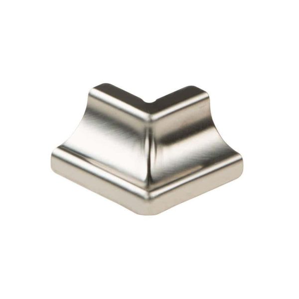 Schluter DILE-HKU Outside Corner 90 with 3/8  (10 mm) Radius- Stainless Steel (V4)