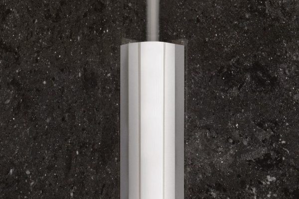 Schluter EC-KHK Outside Corner 90 with Radius of 5/1 - Brushed Stainless Steel (V2) 9/16 - Image 2