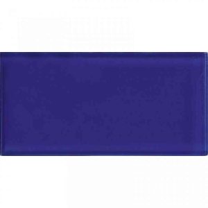 Cobalt Blue Gloss - Mir Mosaic - A-012 3x6