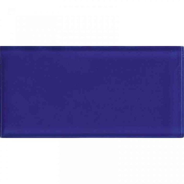 Cobalt Blue Gloss - Mir Mosaic - A-012 3x6