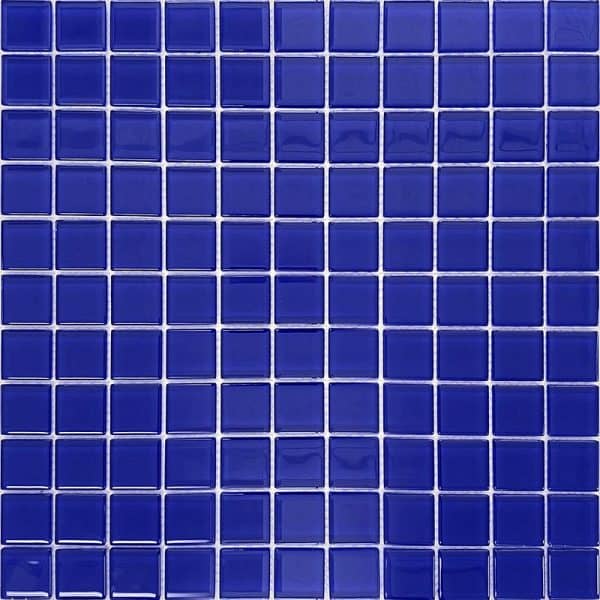 Cobalt Blue Gloss - Mir Mosaic - A-012 1x1