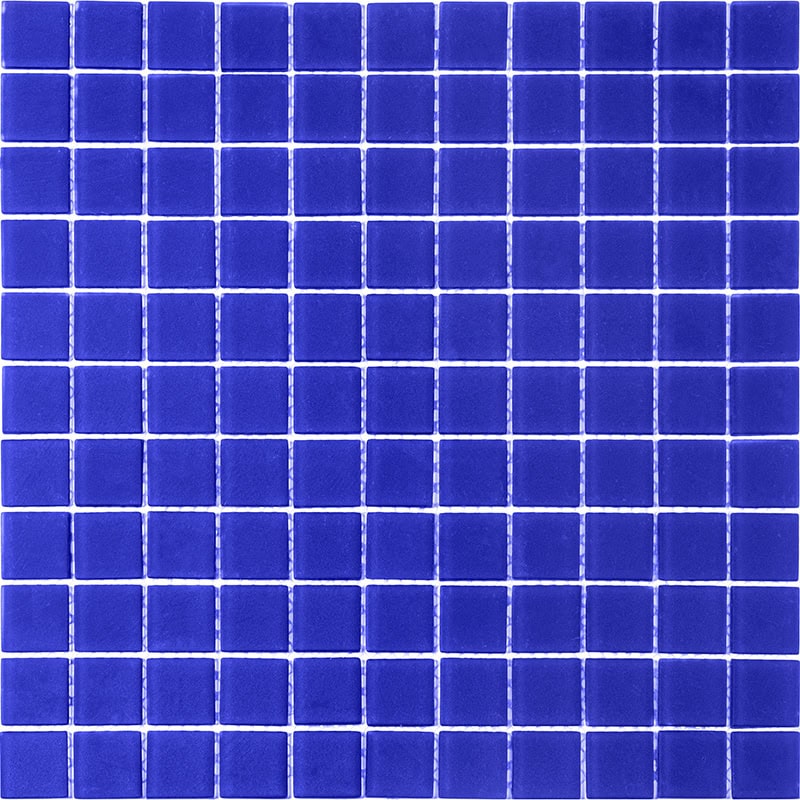 Cobalt Blue Matte - Mir Mosaic - A-012M 1x1