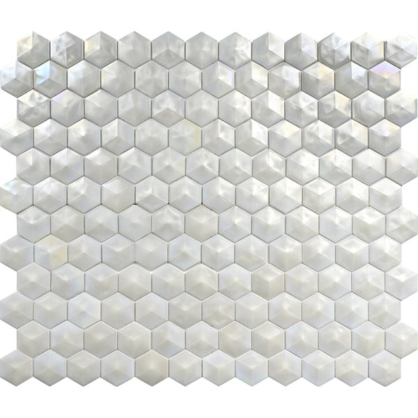 Allure White Hexagon - AL-02WHT-H - Image 3