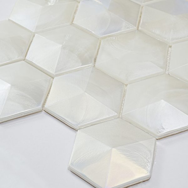 Allure White Hexagon - AL-02WHT-H - Image 4