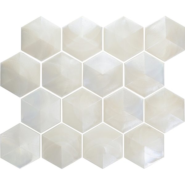 Allure White Hexagon - Mir Mosaic - AL-02WHT-H