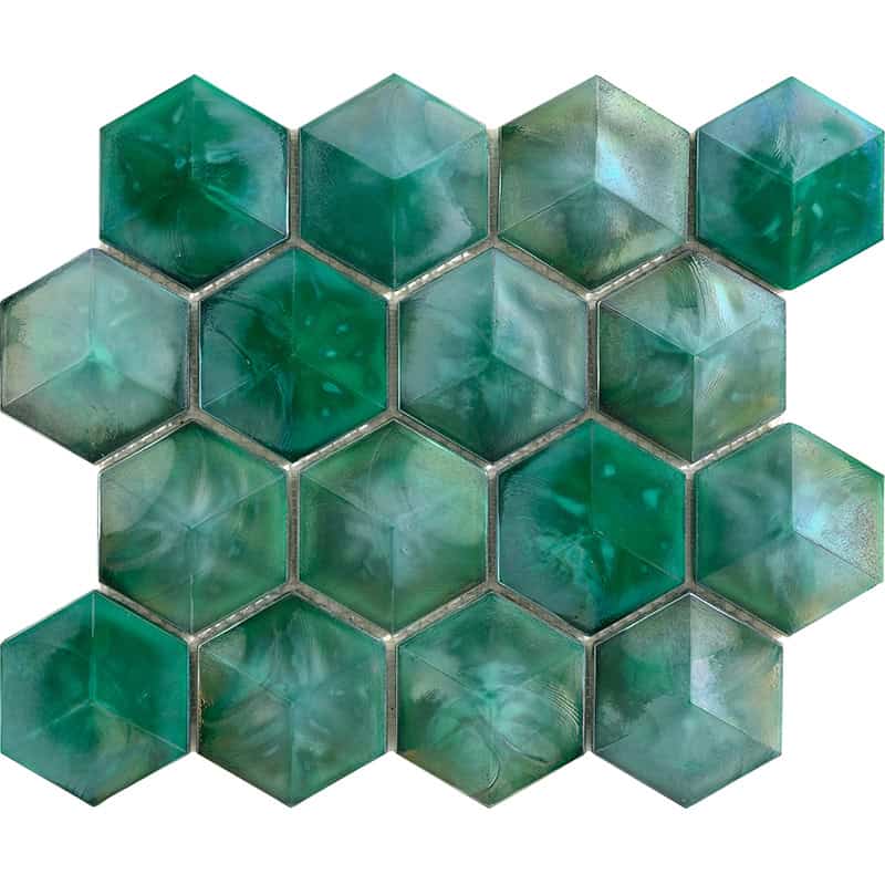 Allure Green Hexagon - Mir Mosaic - AL-08GRN-H