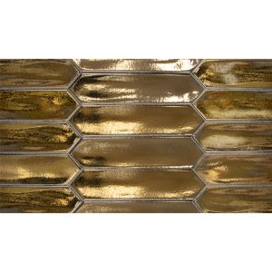 Alfama Pickets Gold - Mir Mosaic - ALF-GOLD