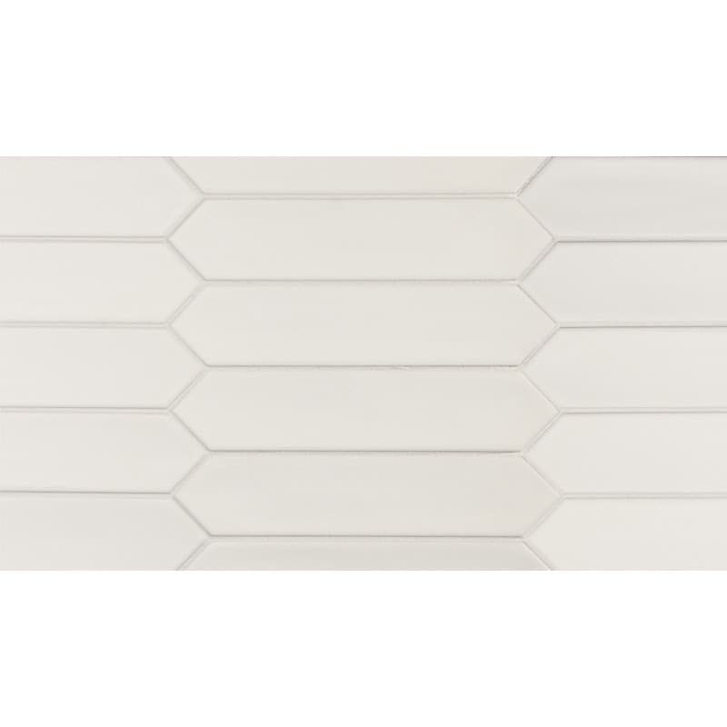 Alfama Pickets White - Mir Mosaic - ALF-WHT