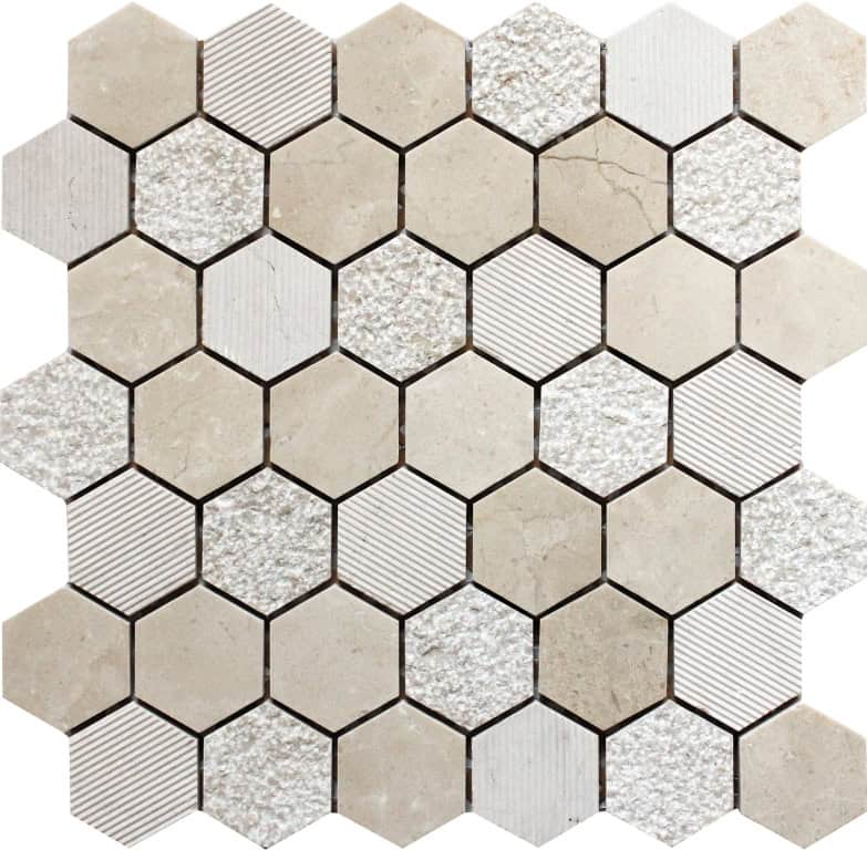 Indi Crema - Mir Mosaic - BL-01CM